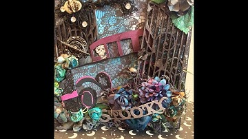 Mr. Chillingsworths 7x6 Mini Album Re-make using Authentique Tutorial part 3