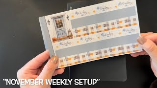 In This Chapter: November Weekly Planner Setup