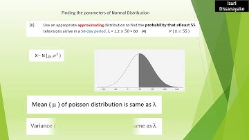 normal distribution as an approximation to poisson distribution
