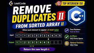 Remove Duplicates from Sorted Array II