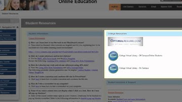Student Resources in Blackboard