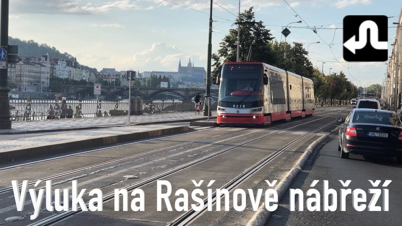 🚧 Výluka na Rašínově nábřeží - VÝLUKY V PRAZE [4K]