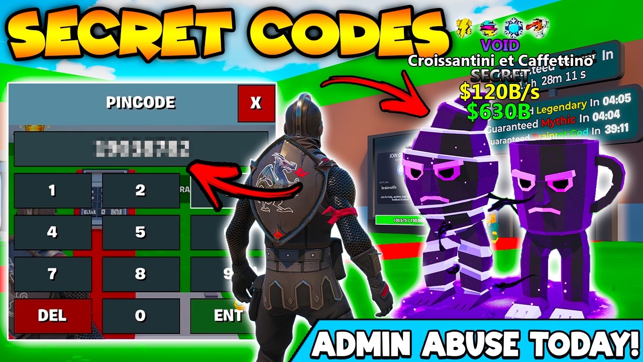 Новые секретные коды VOID Brainrots в Fortnite! Украдите админ-коды Brainrot! (Новые секретные коды)