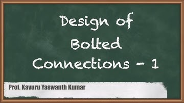 Design of Bolted Connections 1 - Bolted connections - GATE Steel Structures