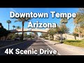 Driving in Arizona 4K | Downtown Tempe  Arizona State University Scenic Drive