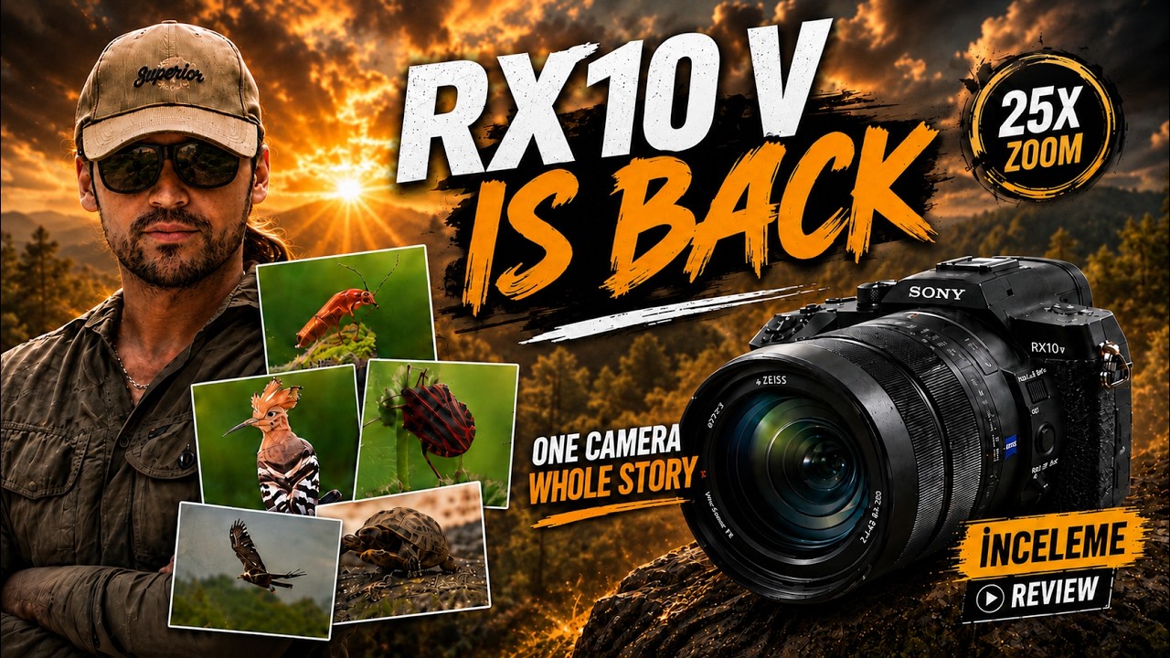 Sony RX10 V Review / İnceleme: Tek Kamerayla Her Şeyi Çek | 24-600mm, 30fps, 4K 120p, AI AF