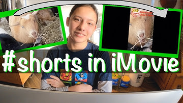 How to Convert Videos for YouTube Shorts using iMovie / Change Horizontal Video to Vertical Shorts