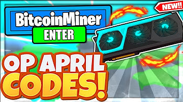 (APRIL 2022) ALL *NEW* SECRET OP CODES In Roblox Bitcoin Miner!