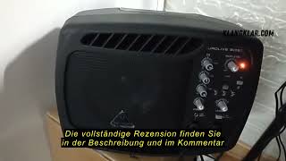 Produktbewertung Behringer B105D Ultrakompakter 50-Watt-PA/Monitor-Lautsprecher mit MP3-Player und B