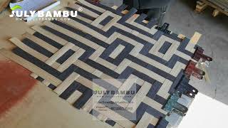 Woven Wood Labyrinth Graphical,Handmade art and decoration works with the visual experience