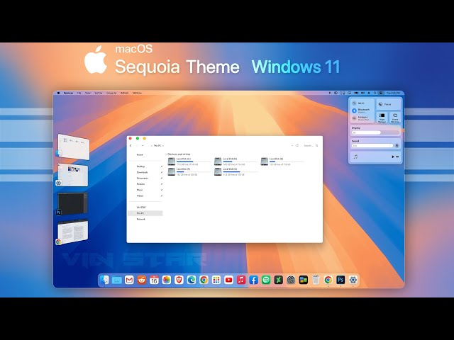 macOS Sequoia Theme For Windows 11 (with sound) - YouTube