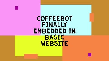 AWS Lex coffeebot | Embedded in website | integrated with Messanger