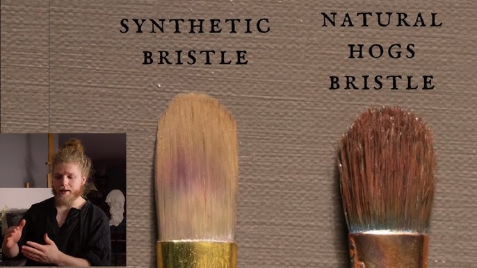 Trekell Opal Synthetic Hog Bristle Brush - For Oil & Acrylic Paints