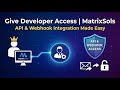 What is Developer Access in Matrix Sols Website