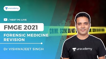 Forensic Medicine Revision Series for FMGE - 2 | Dr Vishwajeet Singh