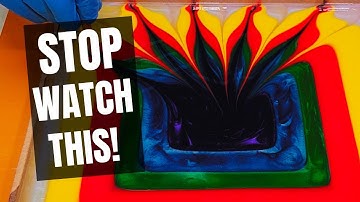 Explosion of Colors 🌈 | Unique Epoxy Resin Wall Clock Design