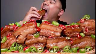 SPICY PORK BELLY MUKBANG ASMR | MELTS IN YOUR MOUTH