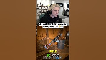 xQc got ROASTED by a donation while playing rust 💀😭#xqc #gaming #rust