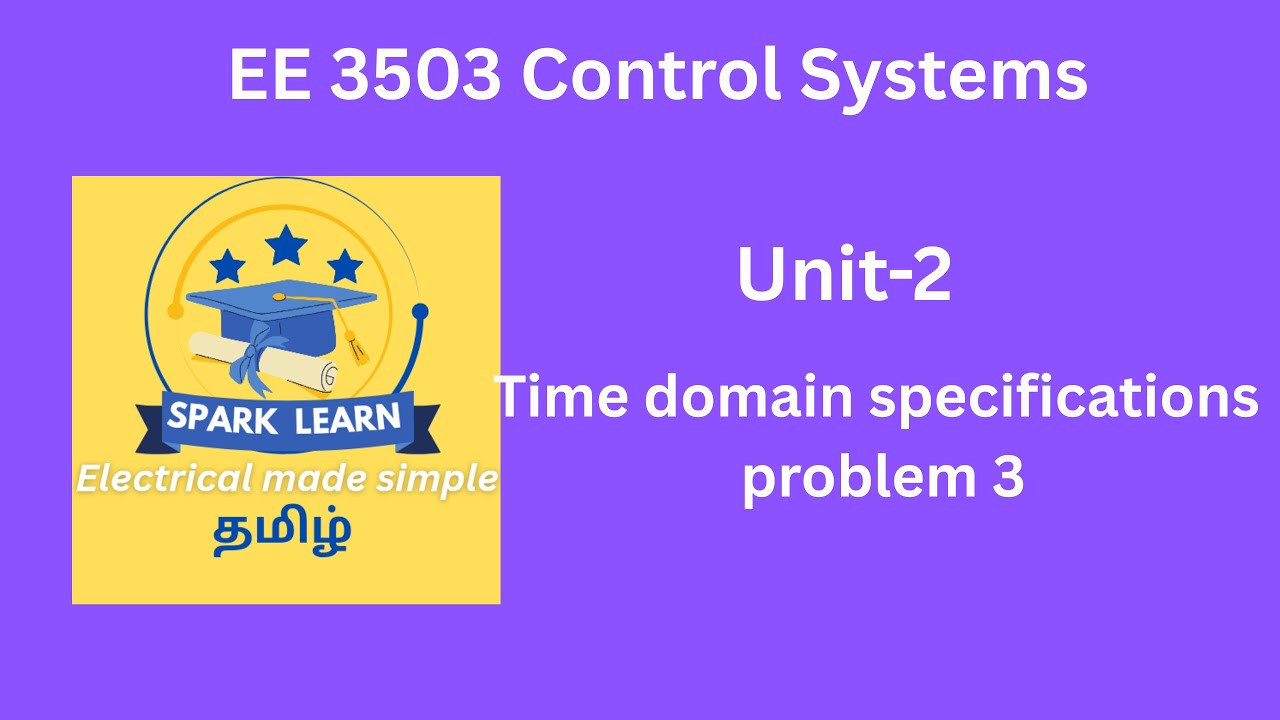 Anna university problem based on Time domain specifications solved in ...