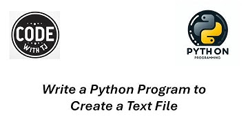 Write a Python Program to Create a Text File