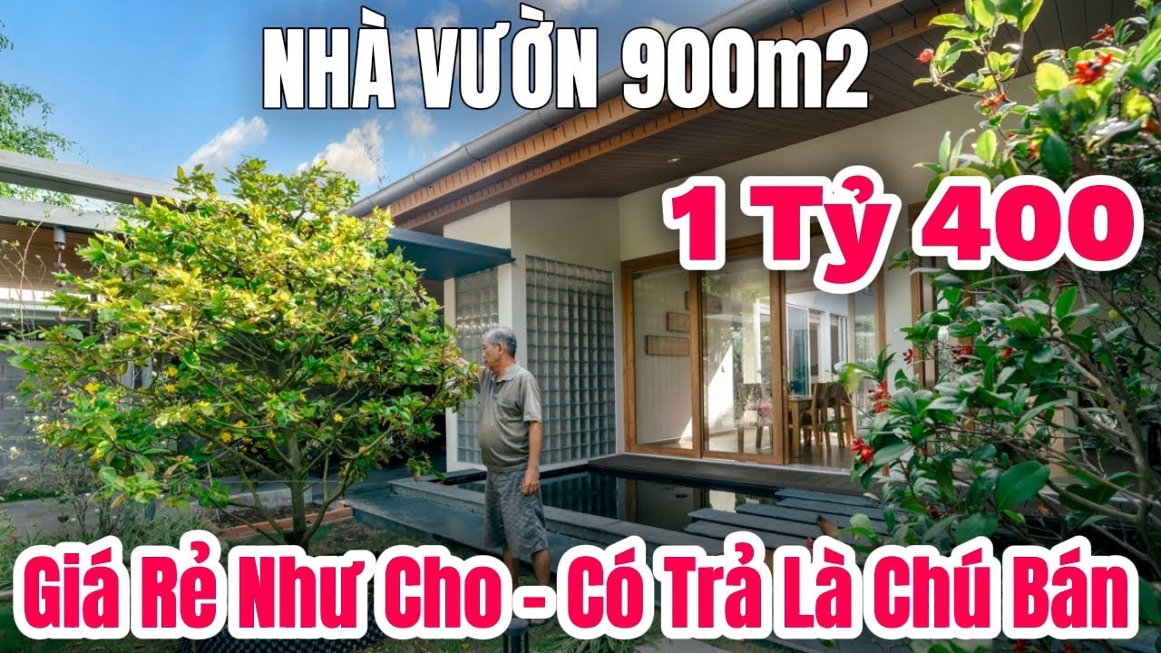 Tập 103_ Nhà Vườn Ven Bình Chánh Giá Rẻ Chưa Từng Có ⛔️DT : 900m2 Giá Chỉ 1 Tỷ 400 Triệu full Giá ✅