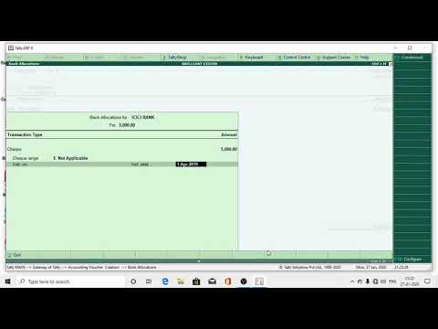 How to Create Payment Voucher In Tally - YouTube