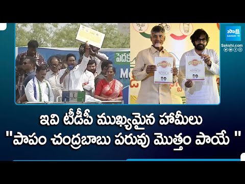 CM Jagan Slams Chandrababu Naidu, At Pedakurapadu YSRCP Election Campaign Public Meeting |@SakshiTV - SAKSHITV