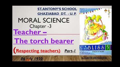 Class-5  Moral Science Lesson -3 Part-1