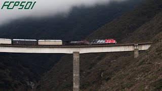 Trenes Sobre el Viaducto Vaquería y Las Cumbres de Acultzingo! Ferrosur Veracruz, Parte 2.
