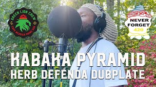 Dubplate Sessions: Kabaka Pyramid sings "Herb Defenda" for NF420 at Reggae Garden