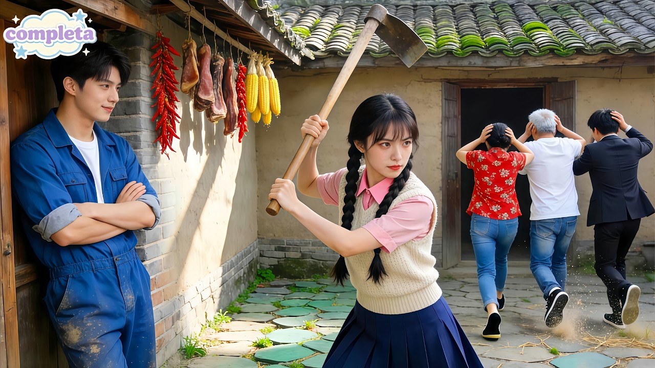 Parentes da tia tomam bens do órfão; só moça rural os expulsa. 1 ano: ele vira CEO e casa—amor!