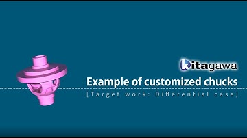 Example of customized chucks - Differential case machining line chucks