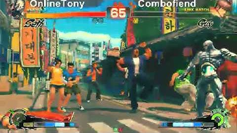 SSF4 AE: OnlineTony (Seth) vs Combofiend (Guy) - levelup (Round One Arcade)