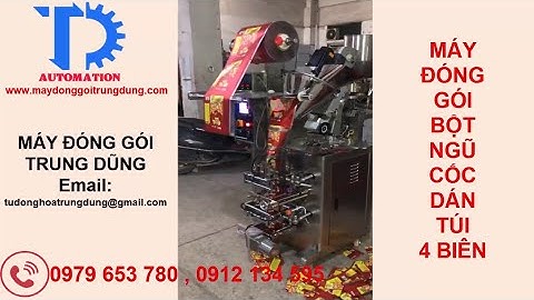 Máy đóng gói bột ngũ cốc túi 4 biên tự động