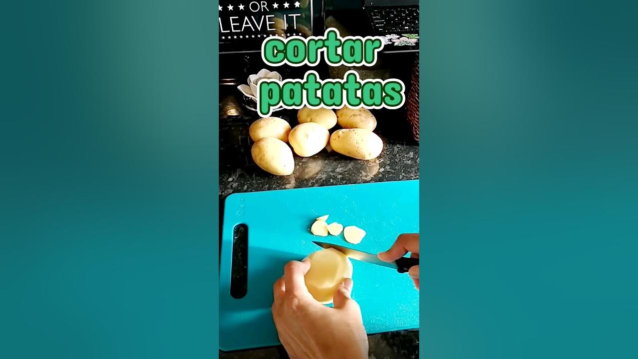 How to cut potatoes in Spanish spanishvocabulary learnspanish YouTube
