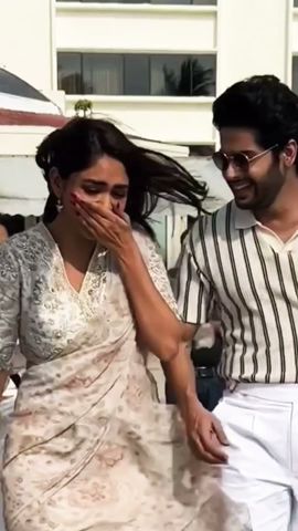 The Beautiful Mrunal Thakur  Spotted With Abhimanyu Dassani #shortvideo #short #bobbydeol