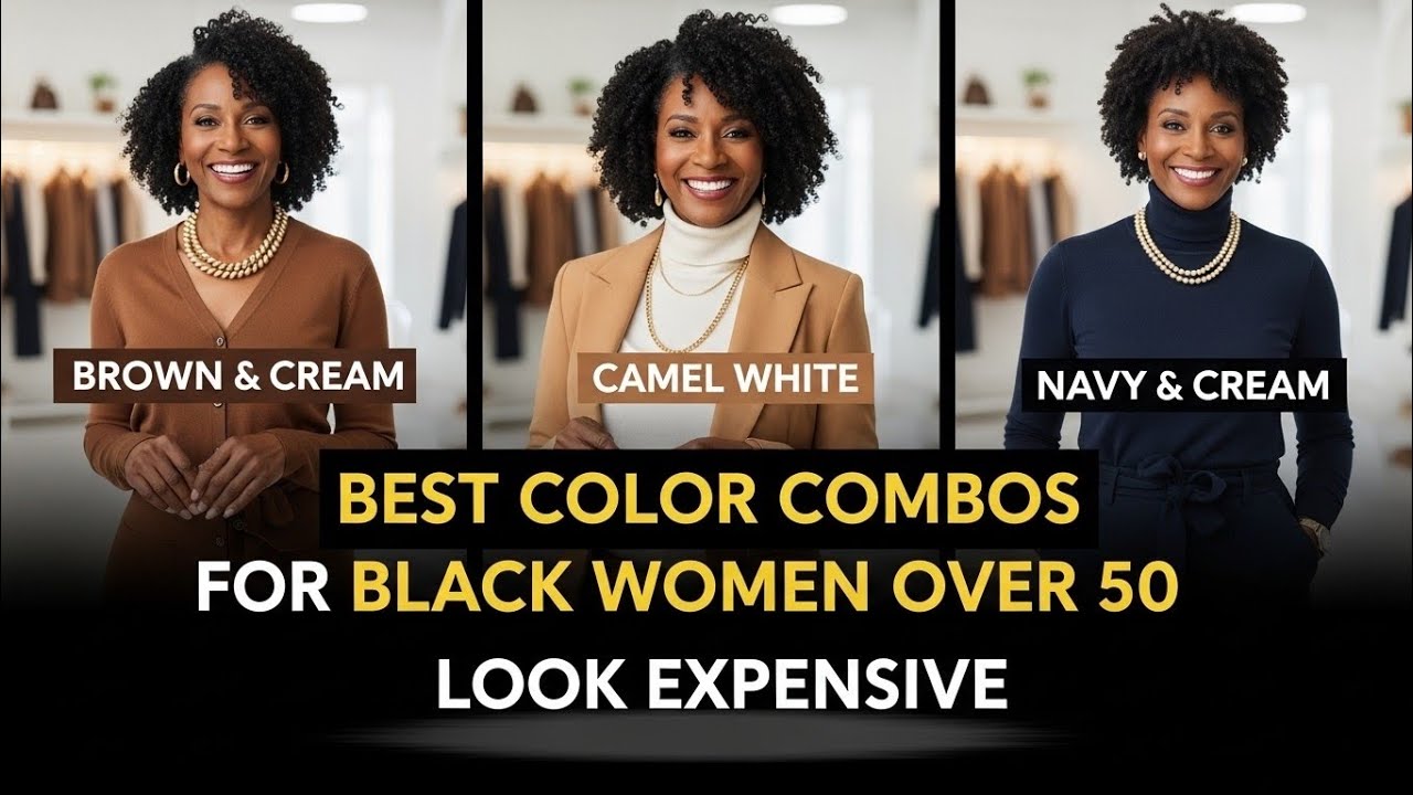 BEST COLOR COMBOS FOR BLACK WOMEN OVER 50 LOOK EXPENSIVE 