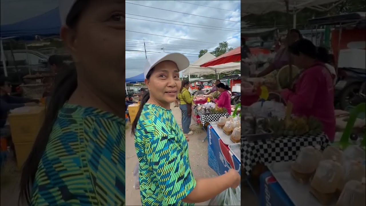 ถึงโคราชแล้วเด้อ🏡 แวะซื้อกับเข้าบ้านตลาดโคกสวายจ้า💃🌶️🥬🥒