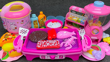 62 Minutes  Satisfying with Unboxing Cute Pink Rabbit Kitchen Toy，Review Toys Kitchen ASMR