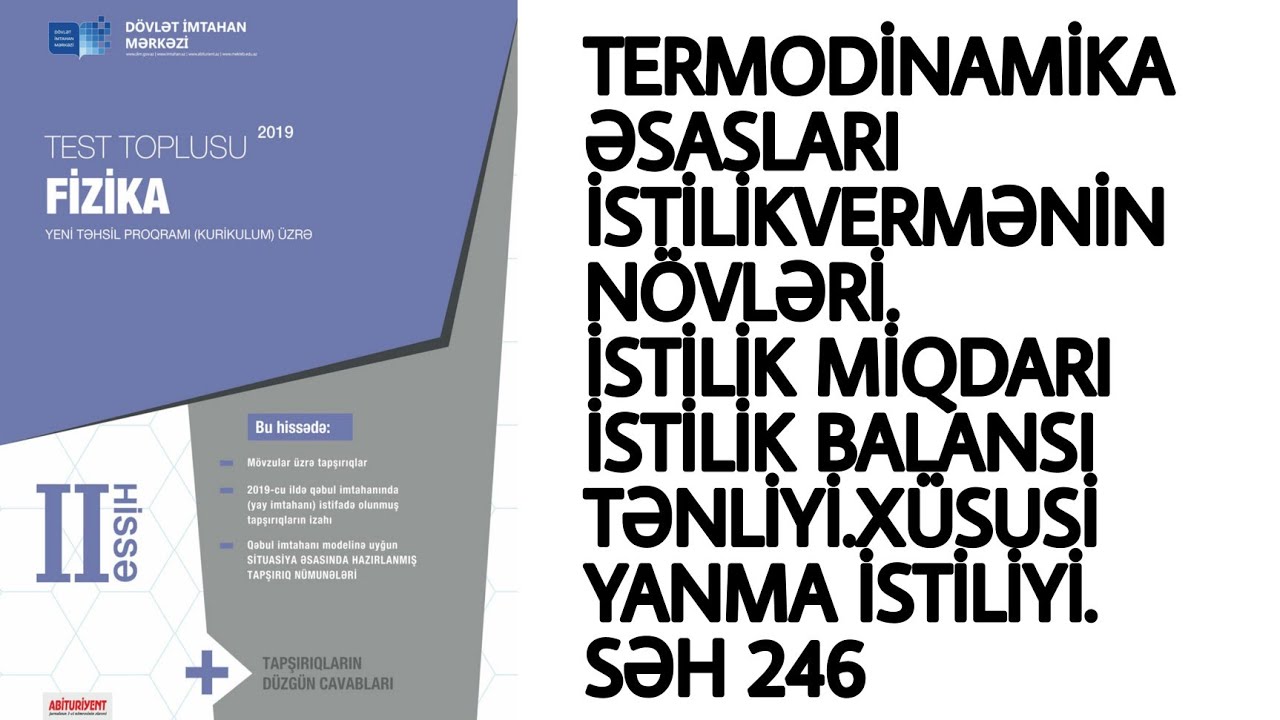 STLK MQDARIXSUS STLK TUTUMU  FZKA TEST TOPLUSU 1C HSS TERMODNAMKANIN SASLARI