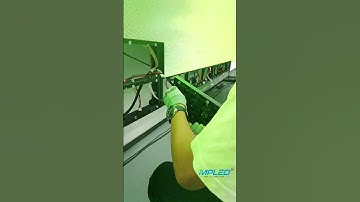 The LED panel can light up when the power and signal cables are plugged in.  #mpled #led #leddisplay