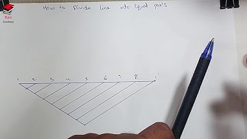 [Hindi] how to divide any length of  line into an equal parts