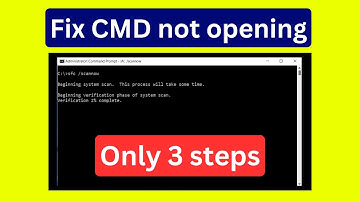 How to fix command prompt not opening windows 11/10?