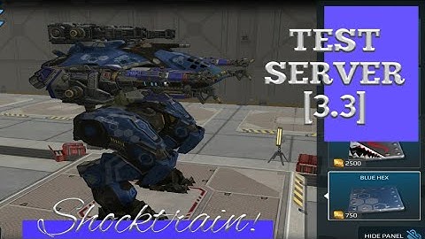 WAR ROBOTS|TEST SERVER[3.3]|NEW WEAPON SHOCKTRAIN