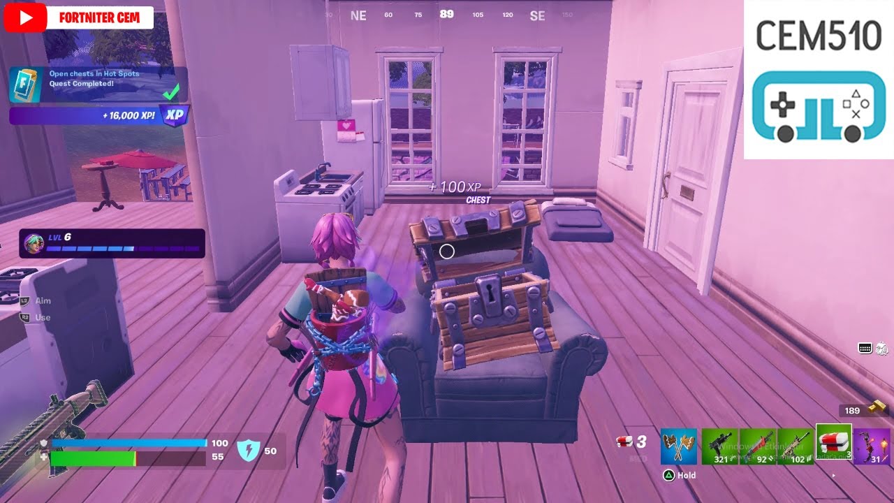 Open chests in Hot Spots Fortnite This Week Quests YouTube