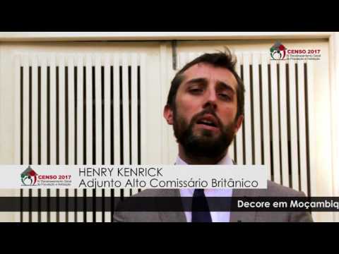 Mensagem do Alto Comissário Adjunto do Alto Comissariado Britânico em Moçambique sobre o Censo 2017 Mensagem do Alto Comissário Adjunto do Alto Comissariado Britânico em Moçambique sobre o Censo 2017