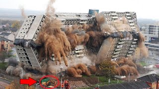 Explosive Building Demolition / Amazing Construction Demolitions With Industrial Explosives!