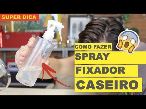 COMO FAZER SPRAY FIXADOR DE CABELO EM CASA! FUNCIONA MESMO!