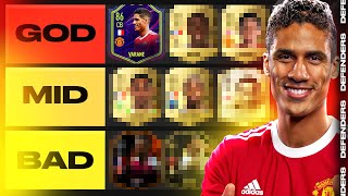 RANKING THE BEST DEFENDERS IN FIFA 22 ULTIMATE TEAM!! (Tier List)