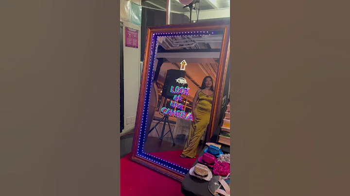 Mirror Photo Booth with Custom Start Screen. #nyc #photobooth #photoboothrental #eventplanner